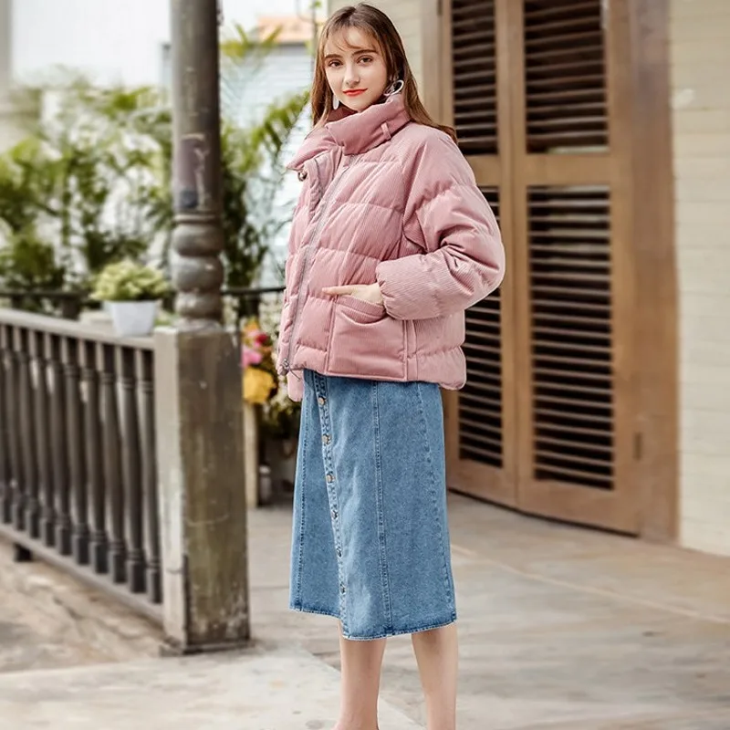 Новые зимние женские джинсы Harajuku модные однотонные однобортные джинсовые