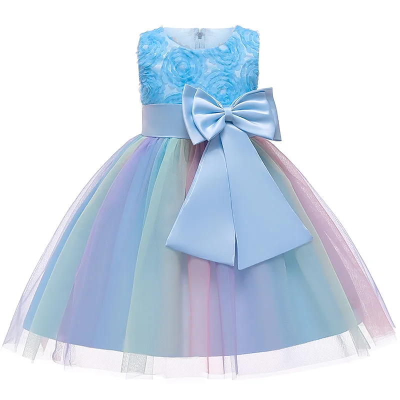 

Girls Dress Summer Lace Elegant Princess Dress Kids Dresses For Girls Sleeveless Wedding Party Ball Gown Children Clothing 8-10Y