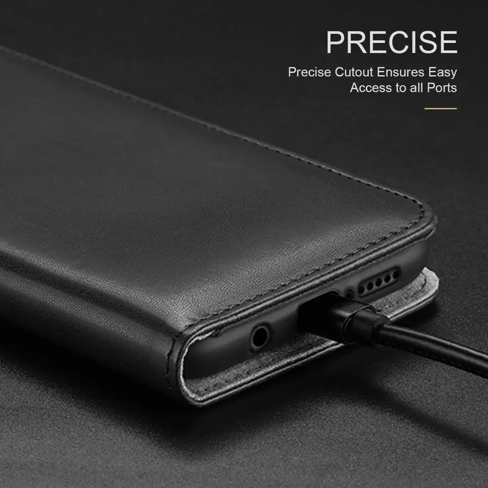 Флип-чехол DUX DUCIS из флока и кожи для Xiaomi Redmi Note 8 Pro магнитный чехол-Бумажник