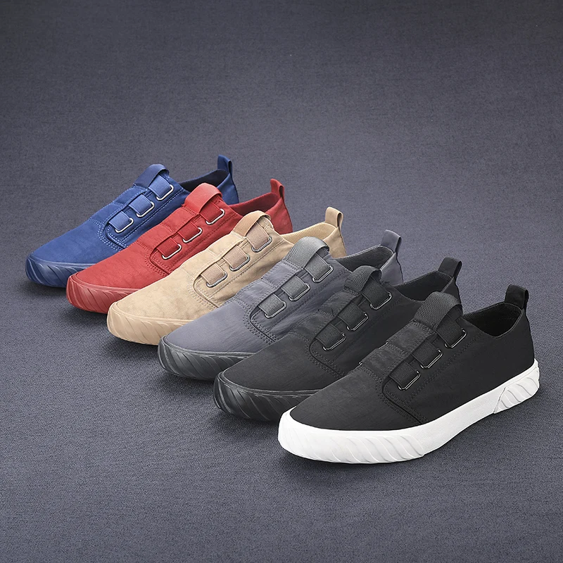

Men Breathable Canvas Casual Shoes slip on Student Loafers Shoes Recreational summer moccasins Fashion Flat Sneakers Footwear