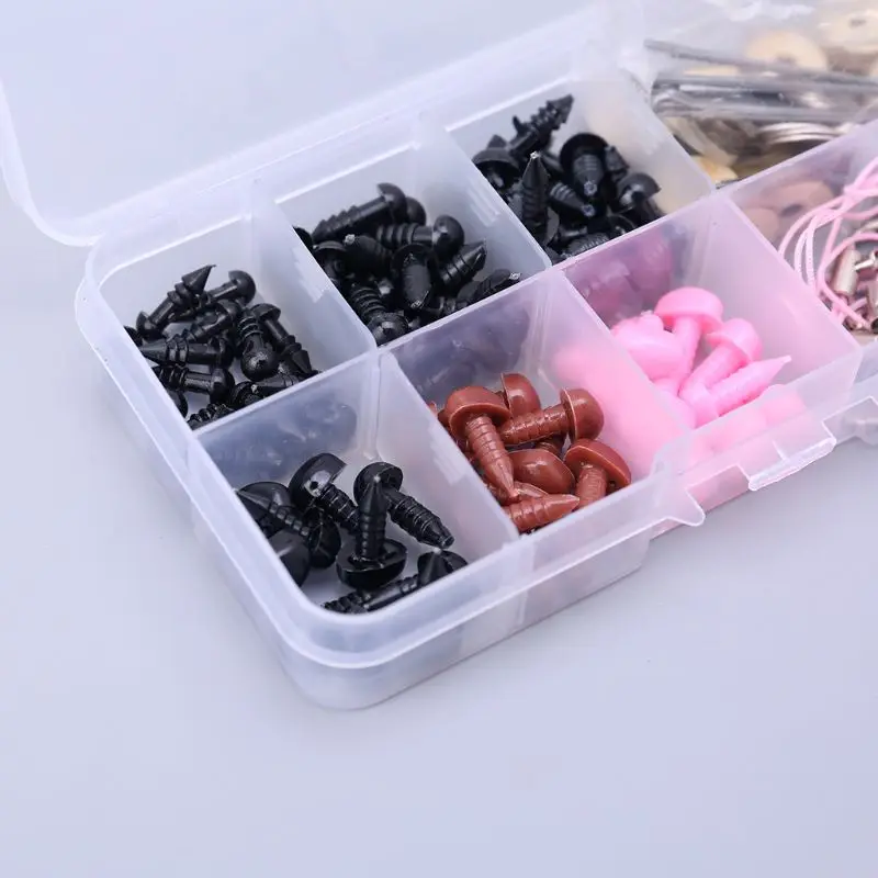 

Colorful Plastic Crafts Safety Eyes Nose DIY Doll Soft Plush Toys Handmade Kit J2HD