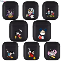 disney mickey mouse soft silicone cases for apple airpods 12 protective bluetooth wireless earphone cover for apple air pods