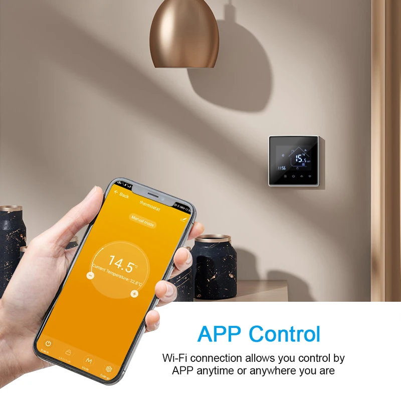 Термостат AllbeAI Tuya с Wi Fi Электрический контроллер температуры для