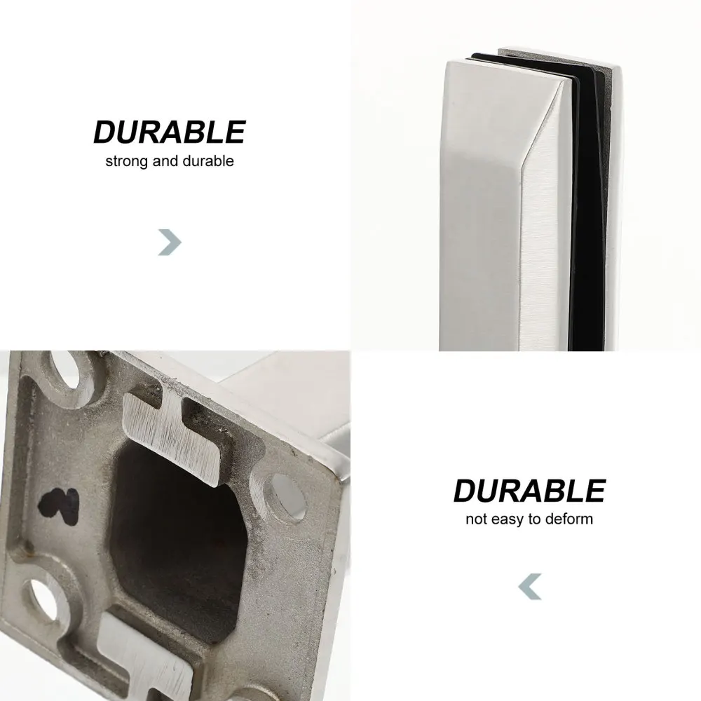 

1 Set Sturdy Glass Clip Glass Home Handrail Staircase Shelf Mounting Bracket