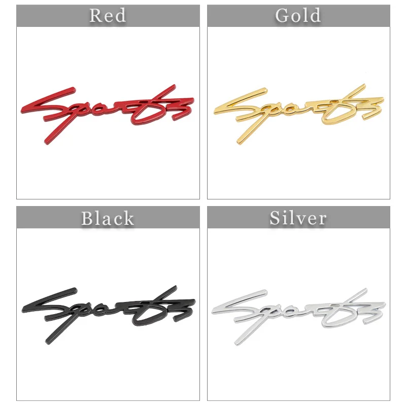3D Автомобильные наклейки с логотипом спортивного логотипа Эмблема багажника