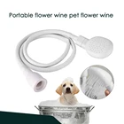 Распылитель для домашних животных, переносная душевая лейка без застежки, распылитель для собак, для ванны, смесителя, аксессуары для домашних питомцев