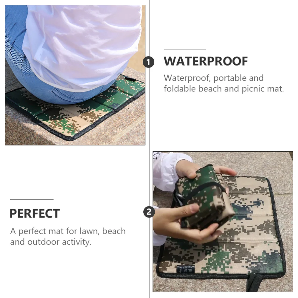 

4Pcs Multifunctional Cushion Foldable Seat Cushion Outdoor Camping Cushion