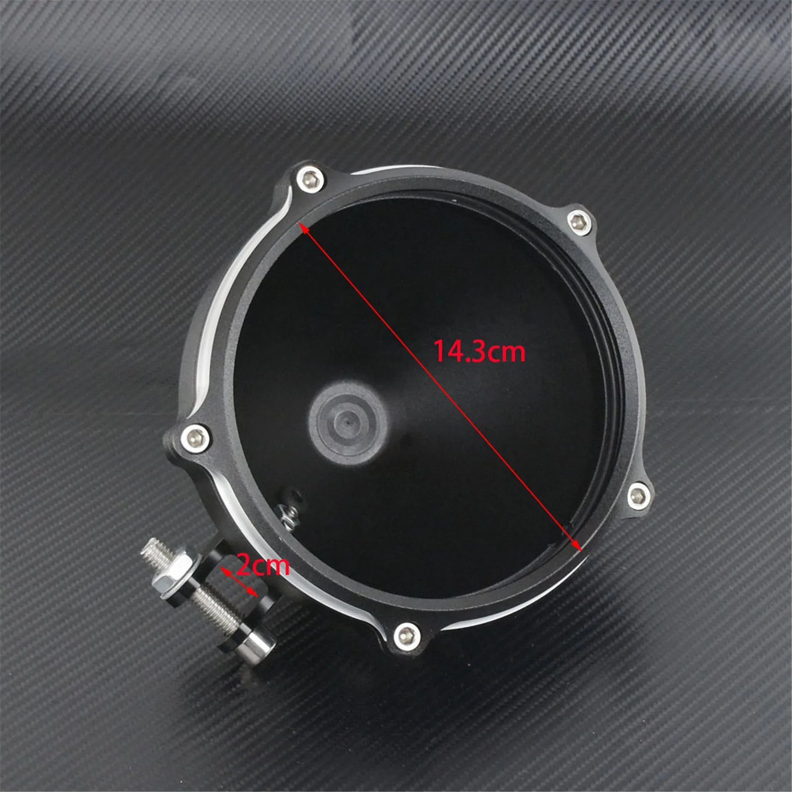 5 75 ''крышка фары мотоцикла с нижней конфигурацией крепления CNC алюминий для