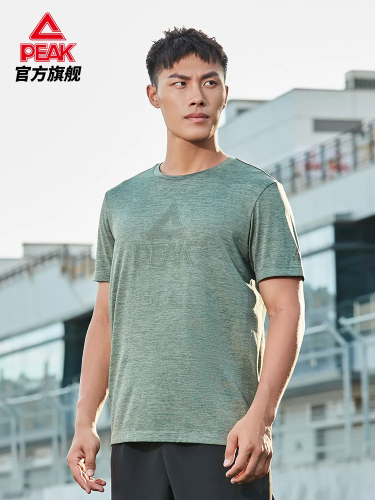 

Мужская футболка с круглым вырезом, быстросохнущая эластичная футболка для бега и фитнеса