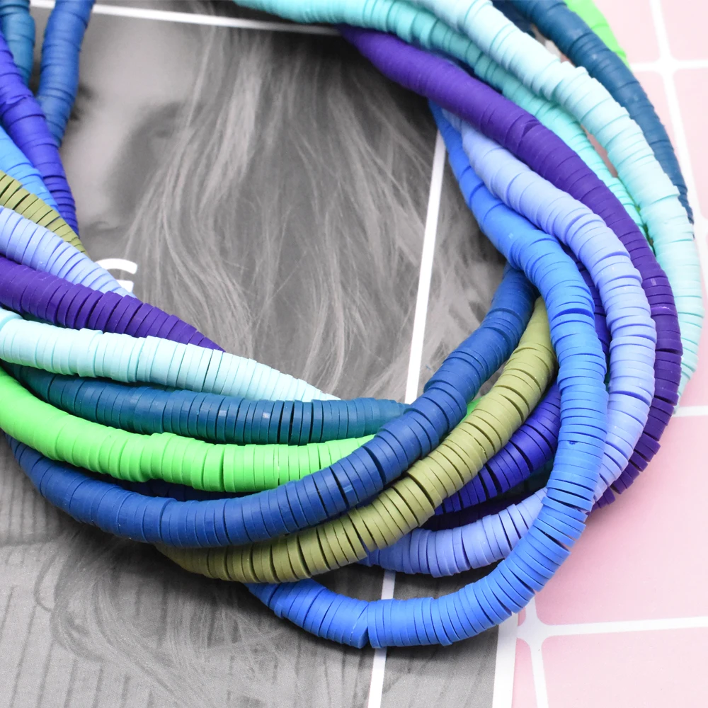 6 мм 400 шт./лот DIY ювелирных изделий полимерные глиняные бусины резиновые для Бохо