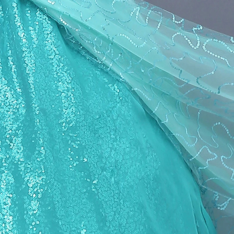 Элегантное платье принцессы Ариэль с героями мультфильмов нарядное для