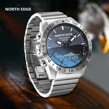 Original North Edge GAVIA 2 Business Smart Watch Luxury Full Steel Altimeter Compass Sport Digital Waterproof  smartwatch Apache
