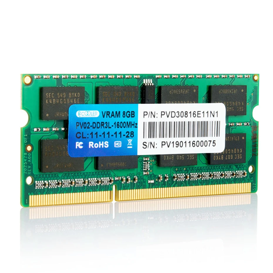 Pccooler DDR3 DDR3L 4 ГБ 8 памяти ноутбука ноутбук ОЗУ 1600 МГц 1 35 в PC3L 12800S Новая память |
