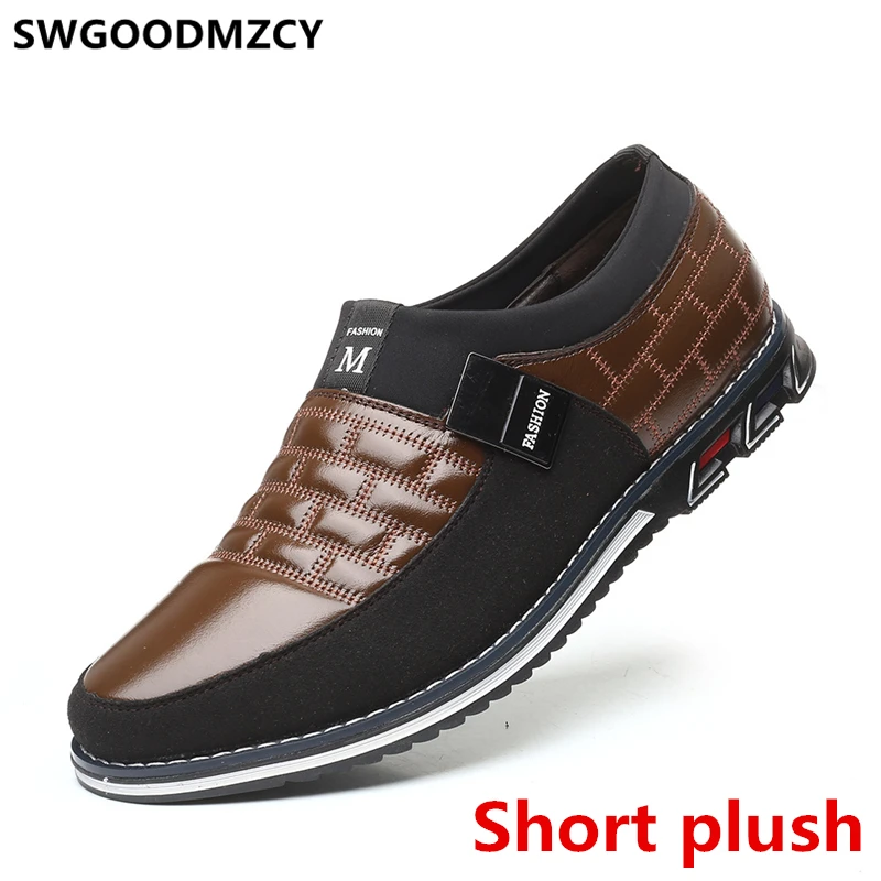 

Loafers Mens Boots Casual Leather Shoes Men Ankle Boots Fashion Leather Boots Men Shoes Winter Comfortable Big Size 48 Ayakkabi