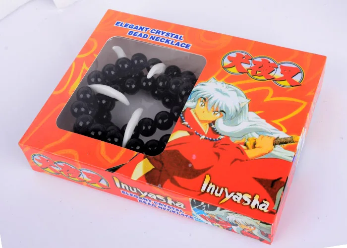 Аниме Inuyasha волк зуб Kikyou ожерелье бисер ювелирные изделия косплей аксессуар