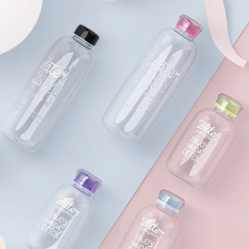 Креативная стеклянная бутылка для питьевой воды 600 мл 1000 | Дом и сад