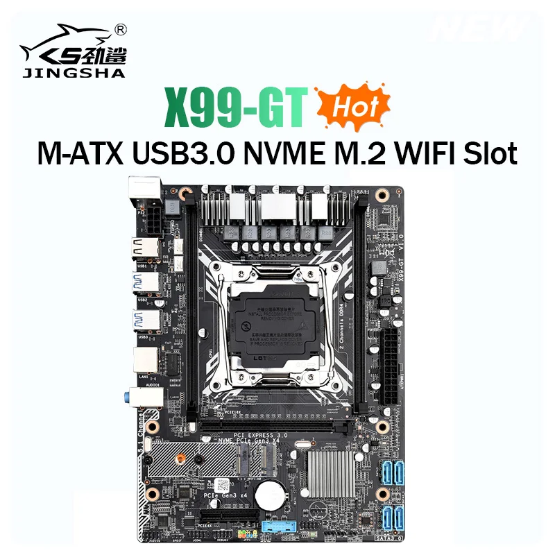 X99 GT LGA2011 V3/V4 материнская плата M ATX USB3.0 NVME M.2 WI FI слот поддержка SSD DDR4 памяти и Ксеон E5