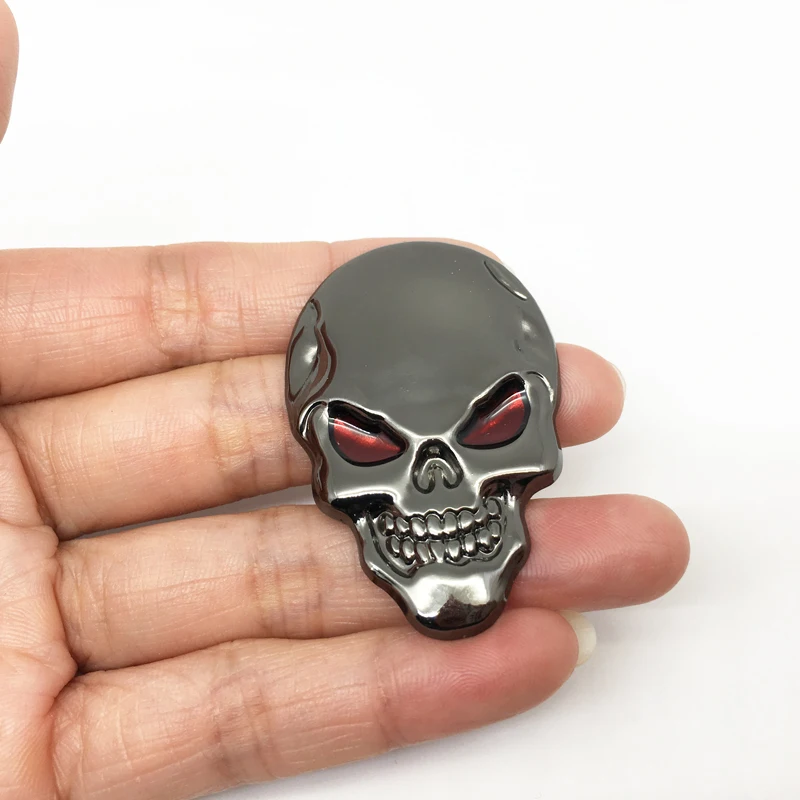 Car styling 3D metal The Punisher Skull Emblem Badge car sticker for Audi Chevrolet Golf Polo Opel Toyota Mazda Nissan Hyundai | Автомобили