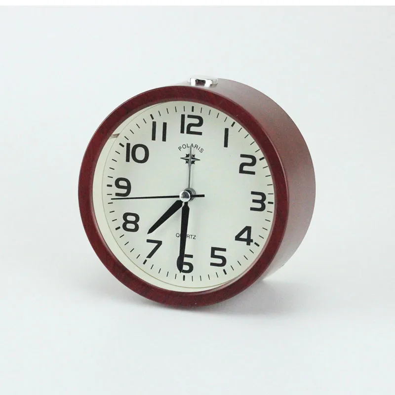 Электронный ретро будильник деревянные простые маленькие настольные часы с