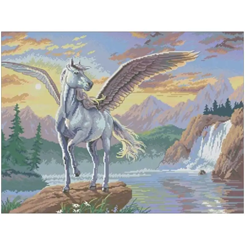 

Очаровательные узоры Pegasus, вышивка крестиком 11CT 14CT 18CT, наборы для вышивки крестиком «сделай сам», наборы для вышивки, домашний декор