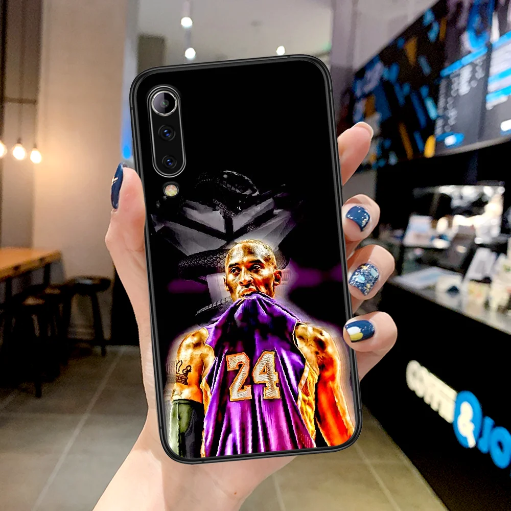 

Kobe-Black Basketball 24 Phone Case For Xiaomi Mi Note 10 A3 9 MAX 3 A2 8 9 Lite Pro Ultra black Shell Painting Coque Soft Funda