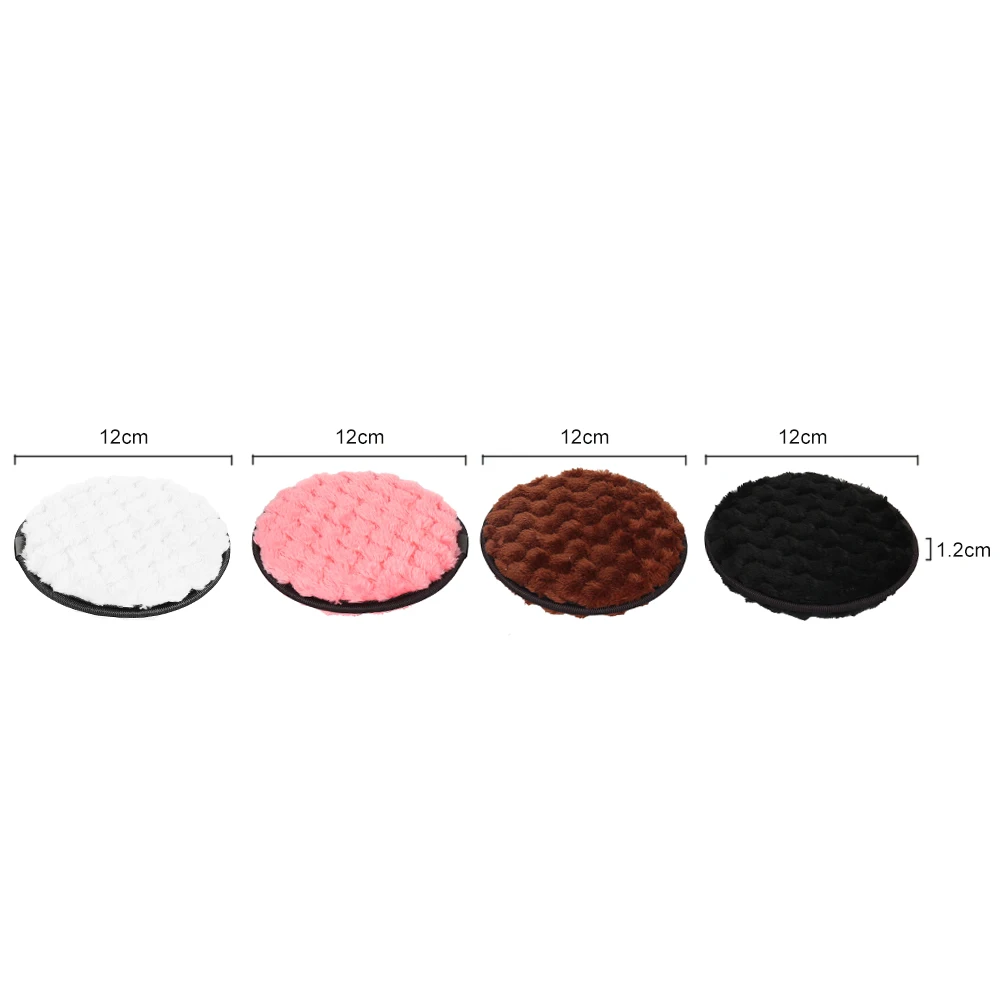 

4 Pcs Makeup Remover Puff Microfiber Cloth Pads Facial Cotton Double layer Face Cleansing Towel Reusable Nail Art Cleaning Wipe
