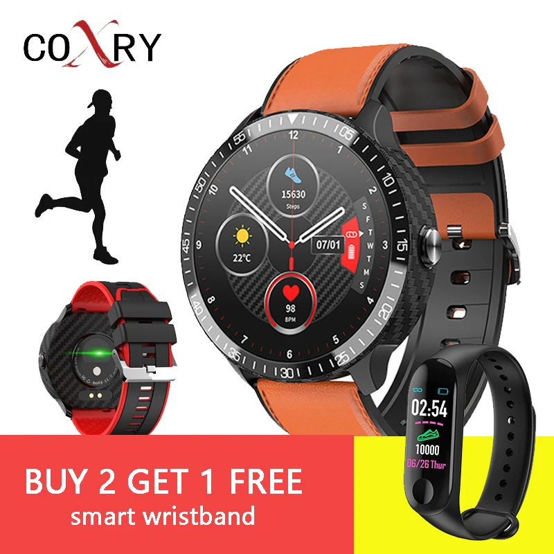 

COXRY 2021 MT16 1.4 Inch Smartwatch Men Full Touch Multi-Sport Mode With Smart Watch Women Heart Rate Monitor For iOS Android