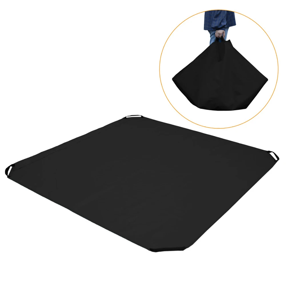 

Garden Waste Mat Portable Oxford Fabric Reusable Grass Lawn Rubbish Bag Sack With Handle Cleaning Patio Leaves 2 In 1 Heavy Duty