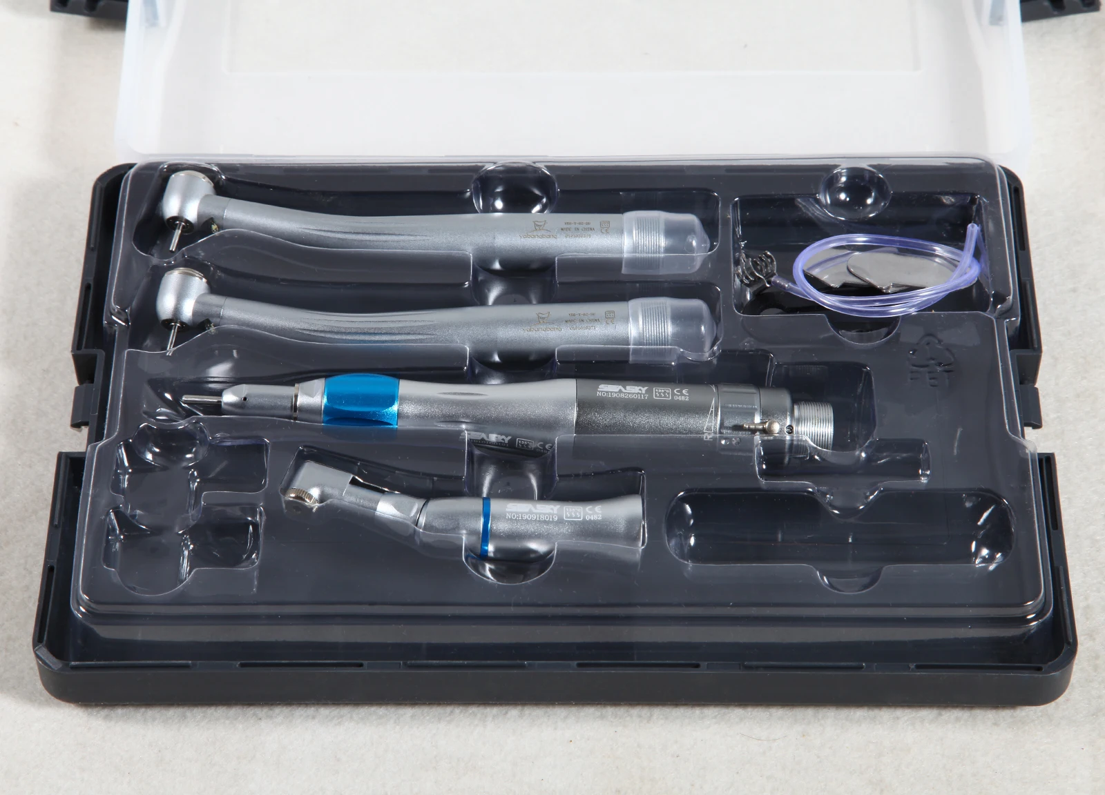 Dental Low Speed Handpiece 2-Hole Kit &amp 2pcs HighSpeed Fiber Optic LED Turbine 2Hole | Handpieces