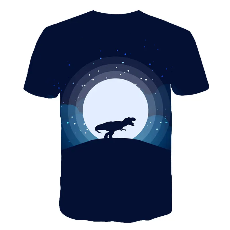 

Parent-child outfit Tops Parent-child outfit Cartoon Dinosaur t-shirts Men Women Jurassic World Summer Kids Tee Short slee
