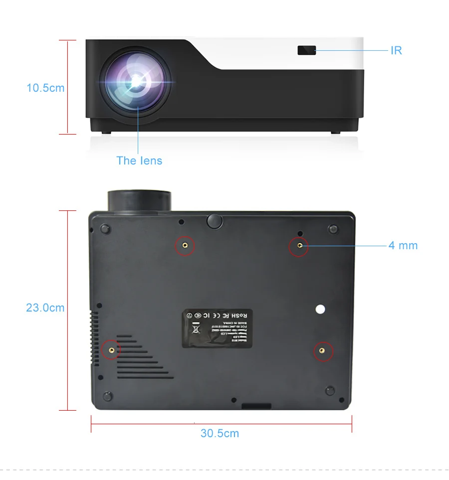 Everycom M18 собственный 1920X1080 реальный Full HD проектор домашний мультимедийный видеоигровой проектор(опционально Android WiFi AC3