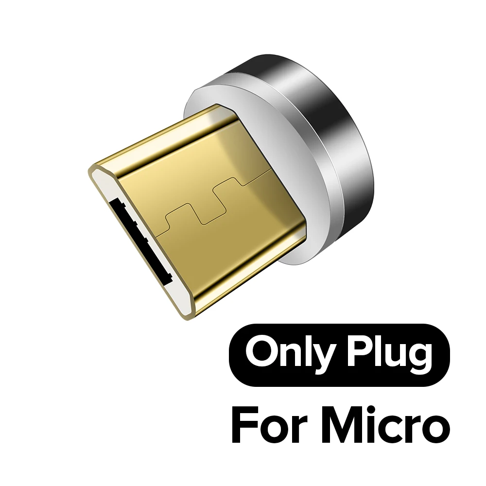 Plug For Micro Магнитный кабель GETIHU 5A Supercharge Micro usb type C для зарядки huawei P30 P20 P10 mate 20 Pro Lite зарядное устройство магнит type-C - Цвет: Plug For Micro