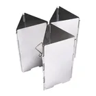 Складная газовая горелка на ветровом стекле, 9 тарелок, ветрозащитный экран, алюминиевый сплав, горелка для кемпинга и готовки