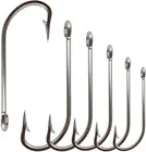 50 шт., рыболовные крючки из нержавеющей стали