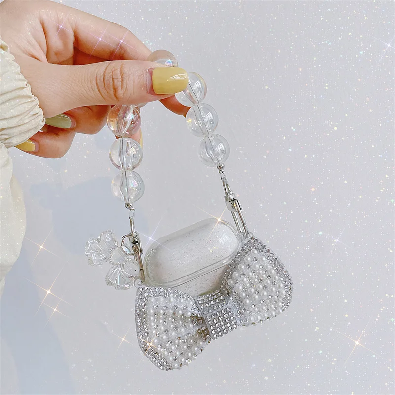 

Роскошный стильный чехол для наушников Airpods 1, 2, бинауральные бусины, защитный чехол для наушников Airpods Pro