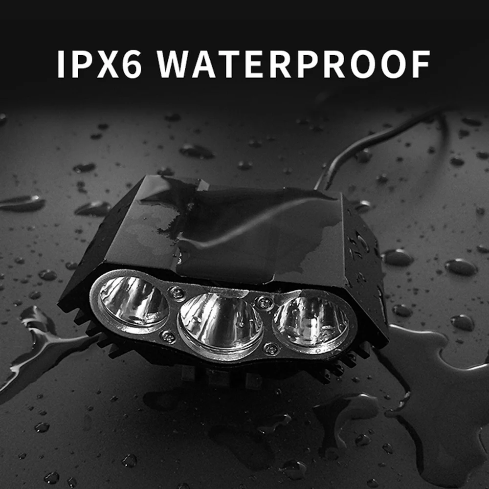 Водонепроницаемый велосипедный фонарь 3XT 6 светодиодов передсветильник для
