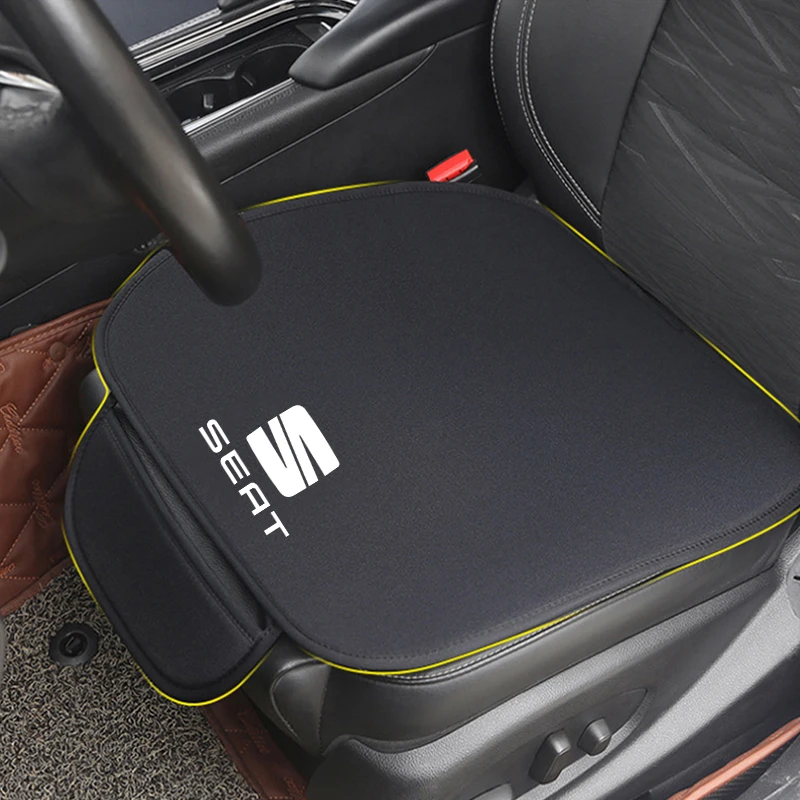 

Car Seat Pad Cover Set Driver Front Rear Seat Cushion Covers Protector For Seat LOGO Leon Ibiza cupra Altea Belt Racing