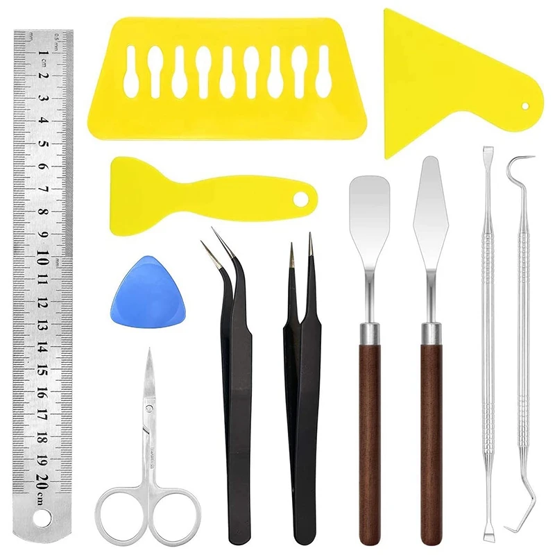 

15 Pcs Craft Weeding Tool Set Basic Vinyl Weeding Kit For Silhouettes Cameos Lettering Cutting Splicing