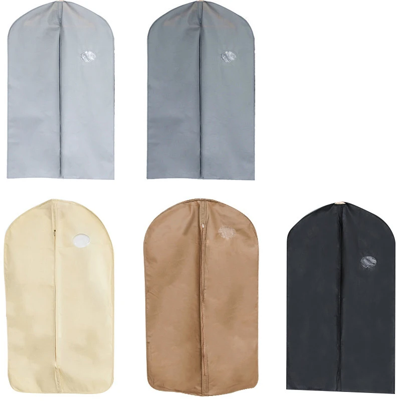 

Portable Dustproof Clothing Cover for Protecting Dress Coat Suit Garment Dust Covers Bag Wardrobe Hanging Storage Non-woven Bags