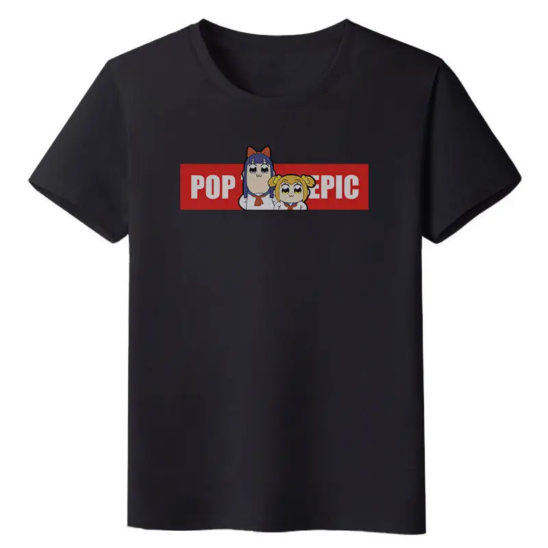 Аниме ПОП команда EPIC мужчины Cos Топы рубашка хлопок короткий рукав унисекс