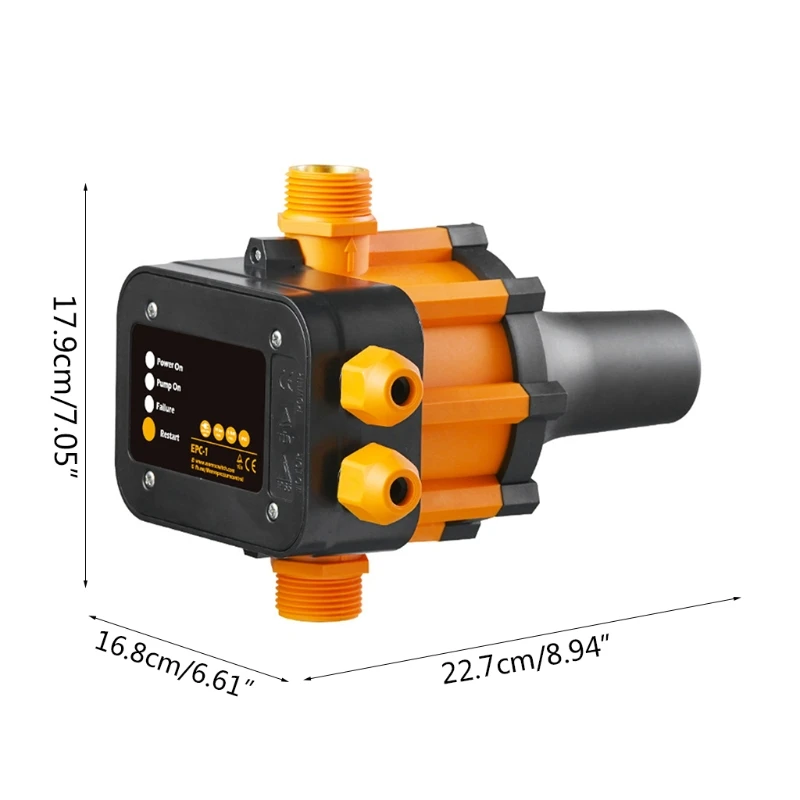 

13MA 10A 220V-240VAC IP65 Waterproof Adjustable Auto Water Pump Pressure Controller