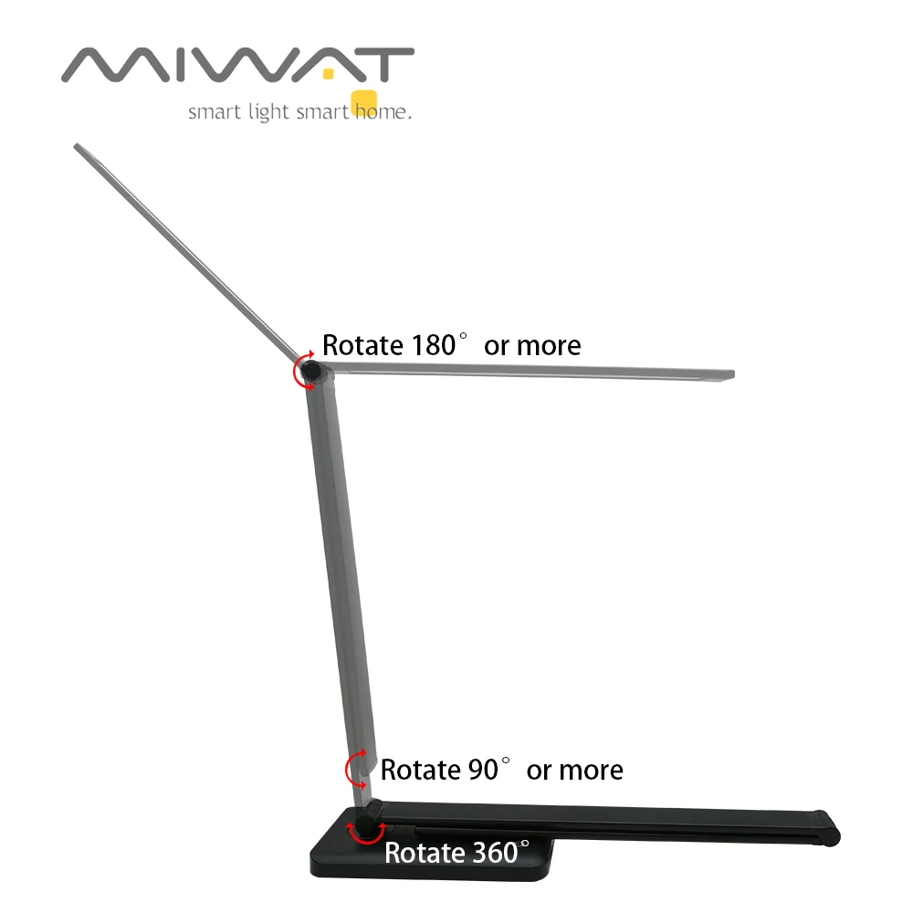 Светодиодный настольный светильник с сенсорным USB перезаряжаемый беспроводной