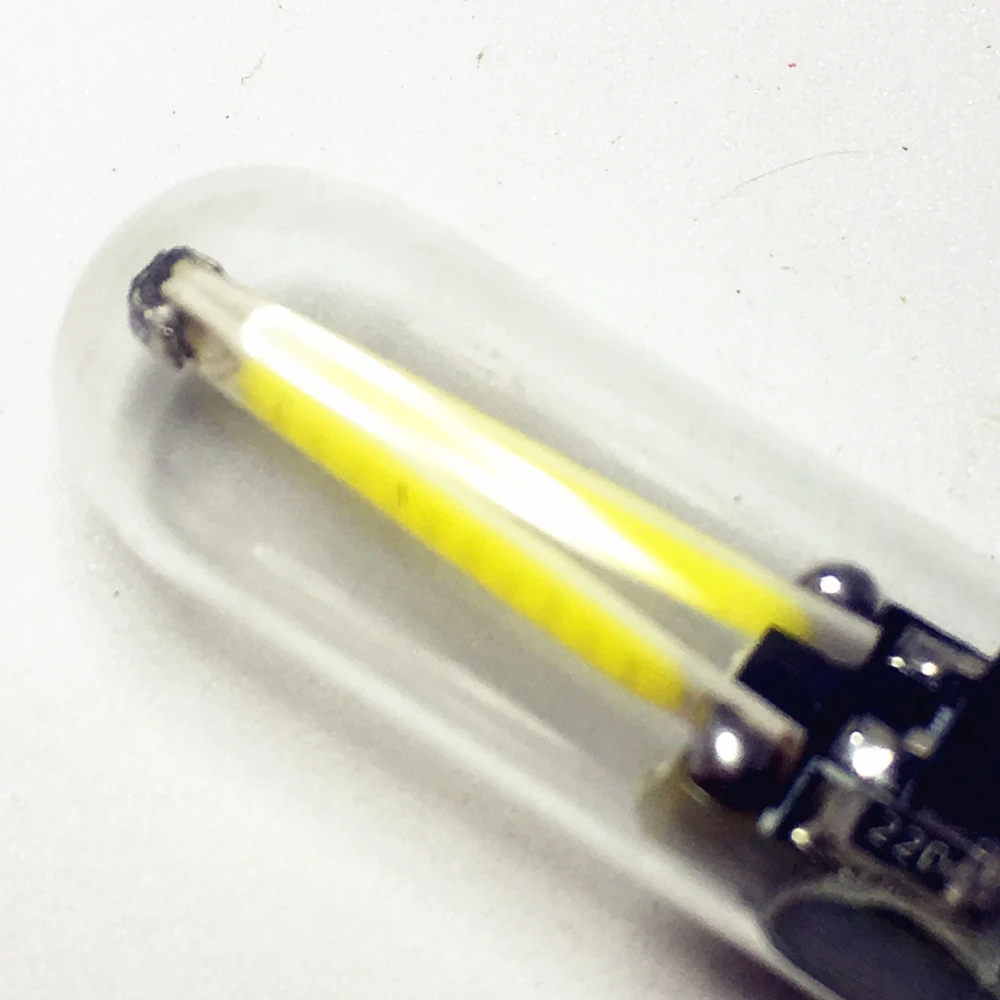 1 шт. стеклянная автомобильная лампа накаливания T10 LED W5W светодиодсветодиодный