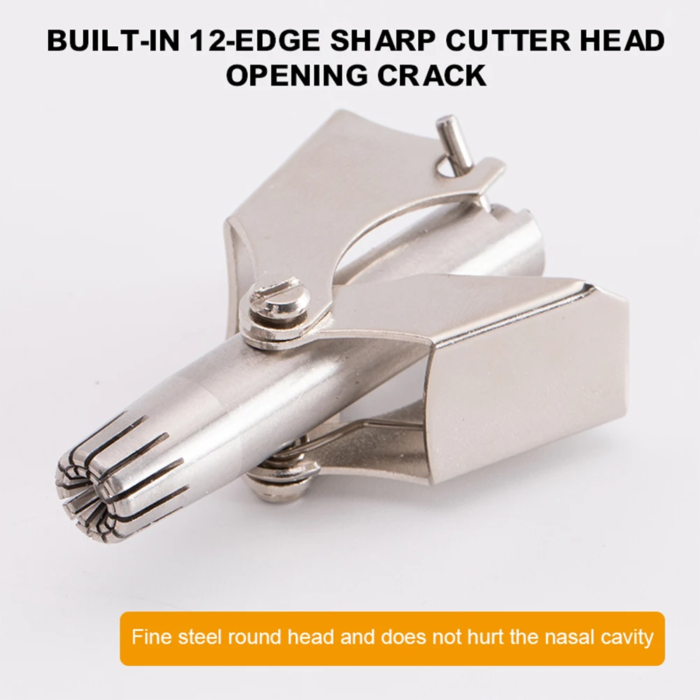 

Portable Nose Hair Trimmer Stainless Steel Waterproof Nose Hair Remover with Twelve Blades Painless Trimmer for Men Dropshipping