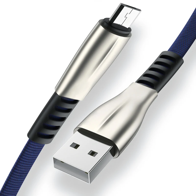 Синий Micro USB кабель 3A кабель для быстрой зарядки мобильного телефона для Android samsung S7 Xiaomi Redmi Note 5 Tablet 3 м длинный провод зарядного устройства - Цвет: Синий