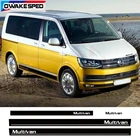 Для-Volkswagen Multivan T4 T5 T6 наклейки на дверь автомобиля, боковые полосы, юбка, Виниловая наклейка, аксессуары для кузова автомобиля, капота, хвоста, декоративные наклейки