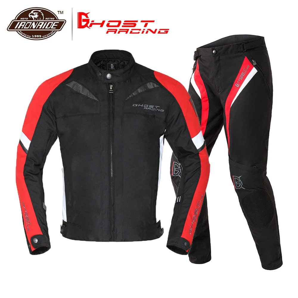 GHOST RACING moto rcycle куртка водонепроницаемая Мото + мото брюки ветрозащитный гоночный