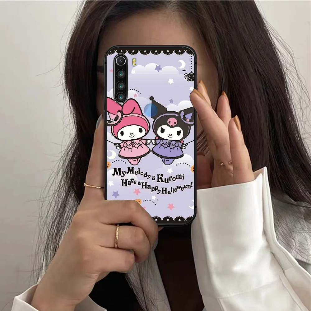 

Kawaii Cartoon Cute Kuromis Phone Case For XIAOMI Redmi Note 6 7 8 9 10 T Pro K40 black Funda Tpu Hoesjes Soft Cell Silicone