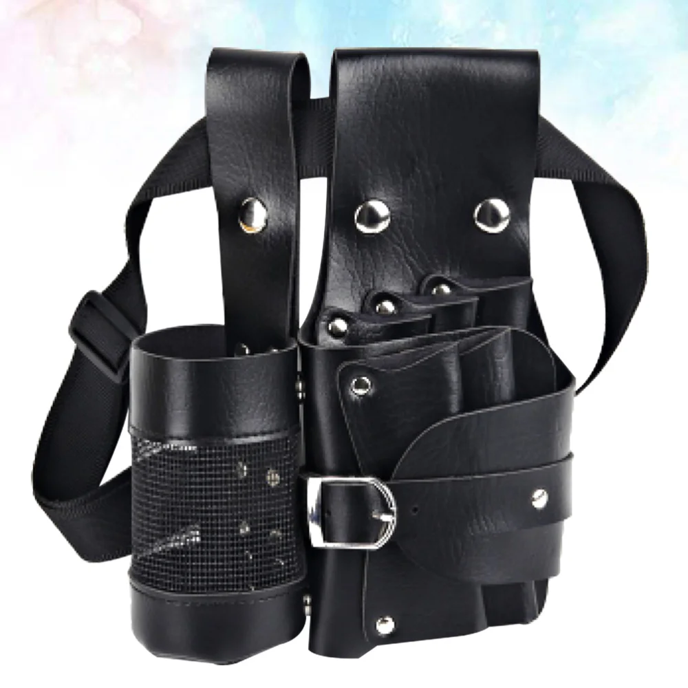 

1pc Hairdressing Scissor Pouch Professional Hairdressing Tool Bag Hair Stylist Bag Multifunction Storage Kit (Black)