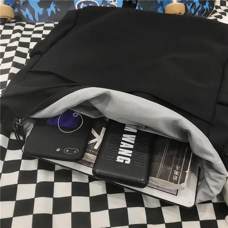 

2021 Multi-pocket Waterproof Nylon Multi-function Backpack Unisex Portable Travel Bag Clamshell Insert Buckle Small Schoolbag